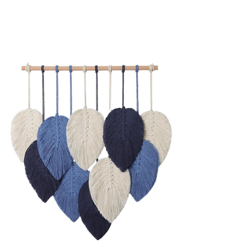 Macrame Wall Hanging - Bohemian Macramé Leaf Wall Hanging Handmade