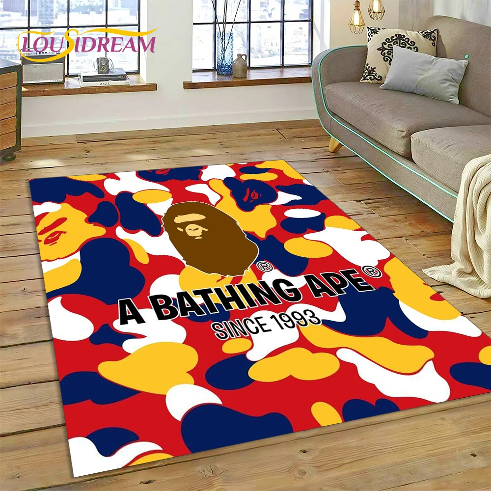Home Decor Online Game - 3D Printing B-BAPE Fashion Carpet Rug