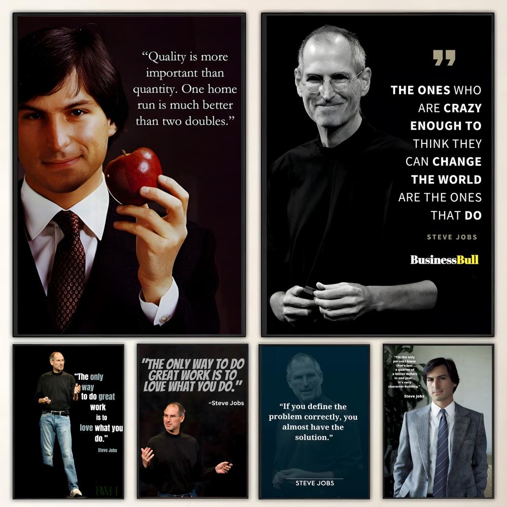 Home Decor Jobs - Pattern S-Steve J-Jobs Q-Quotes Poster HD