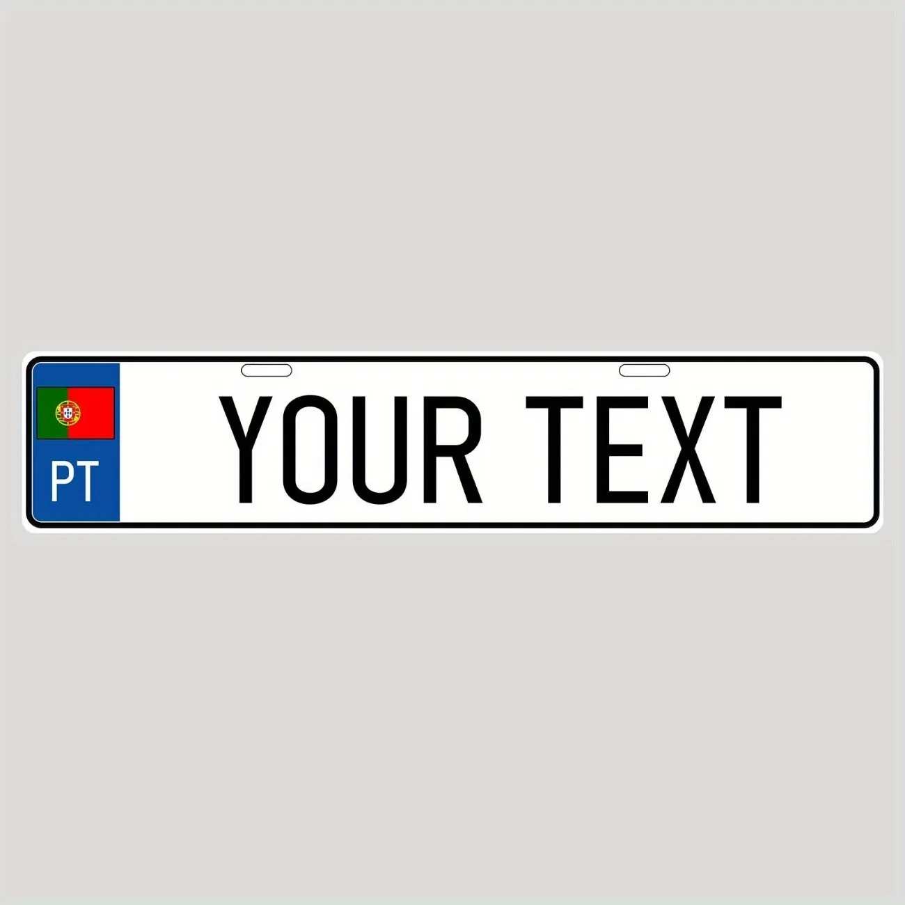 Home Decor Interior - Custom-Made Retro Aluminum License Plate 40x10cm