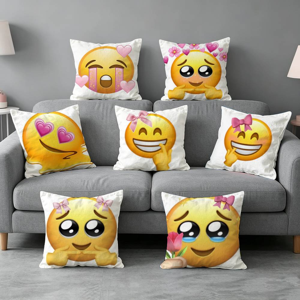 Home Decor Emoji - spring-g emojis-s Pillow cover Soft Microfiber