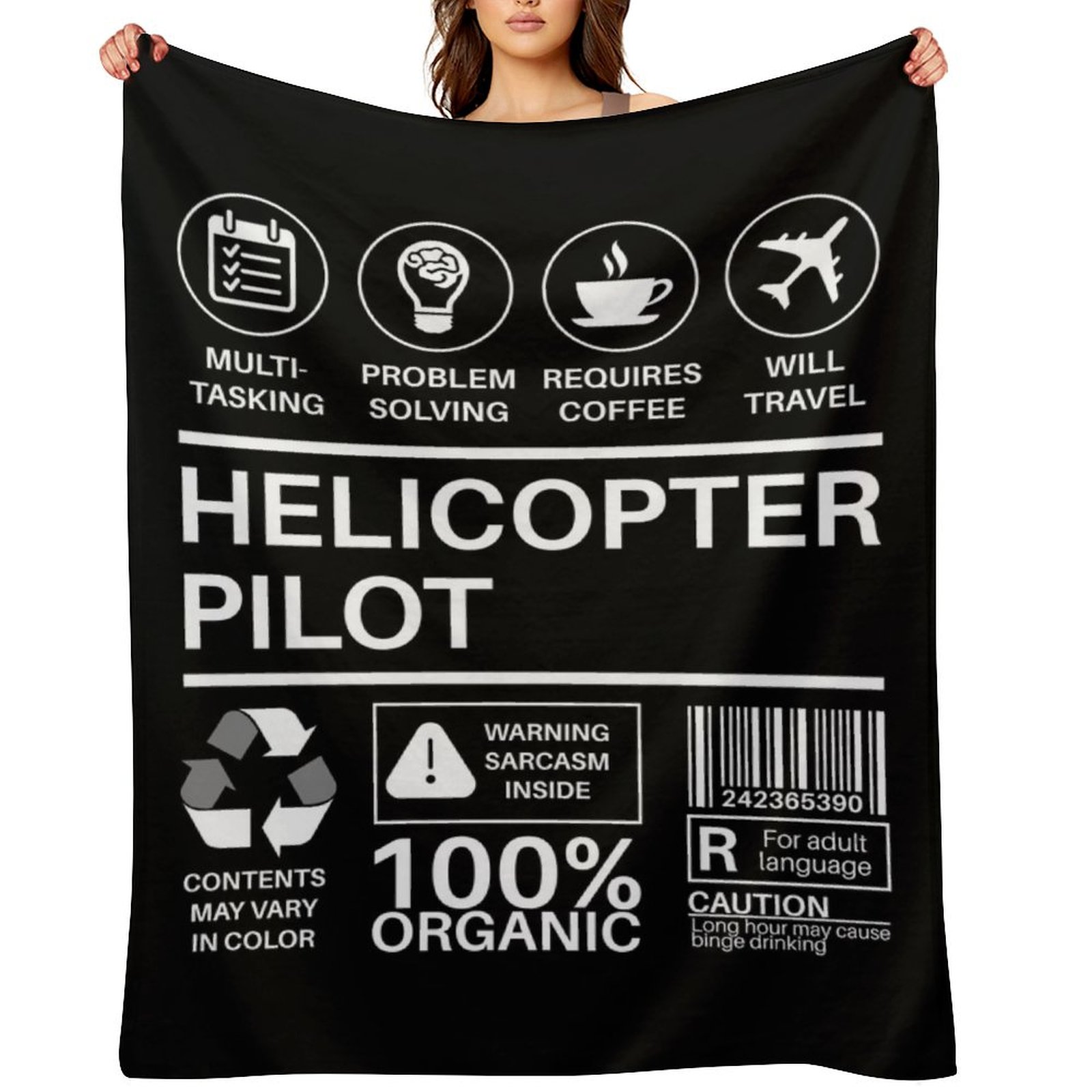 Home Decor Jobs - Helicopter Pilot Multitasking Certified Job Gift