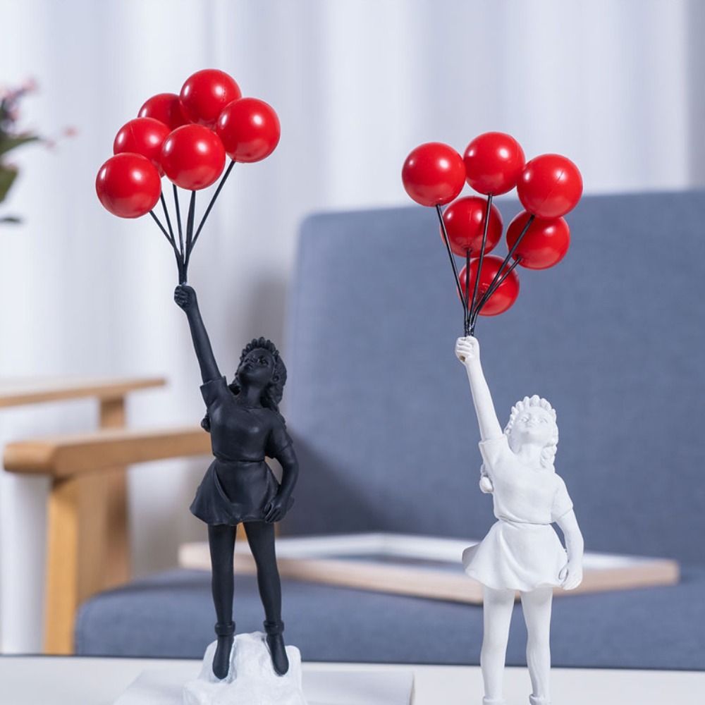 Home Decor On Sale - Resin Banksy Figurines for Interior Flower