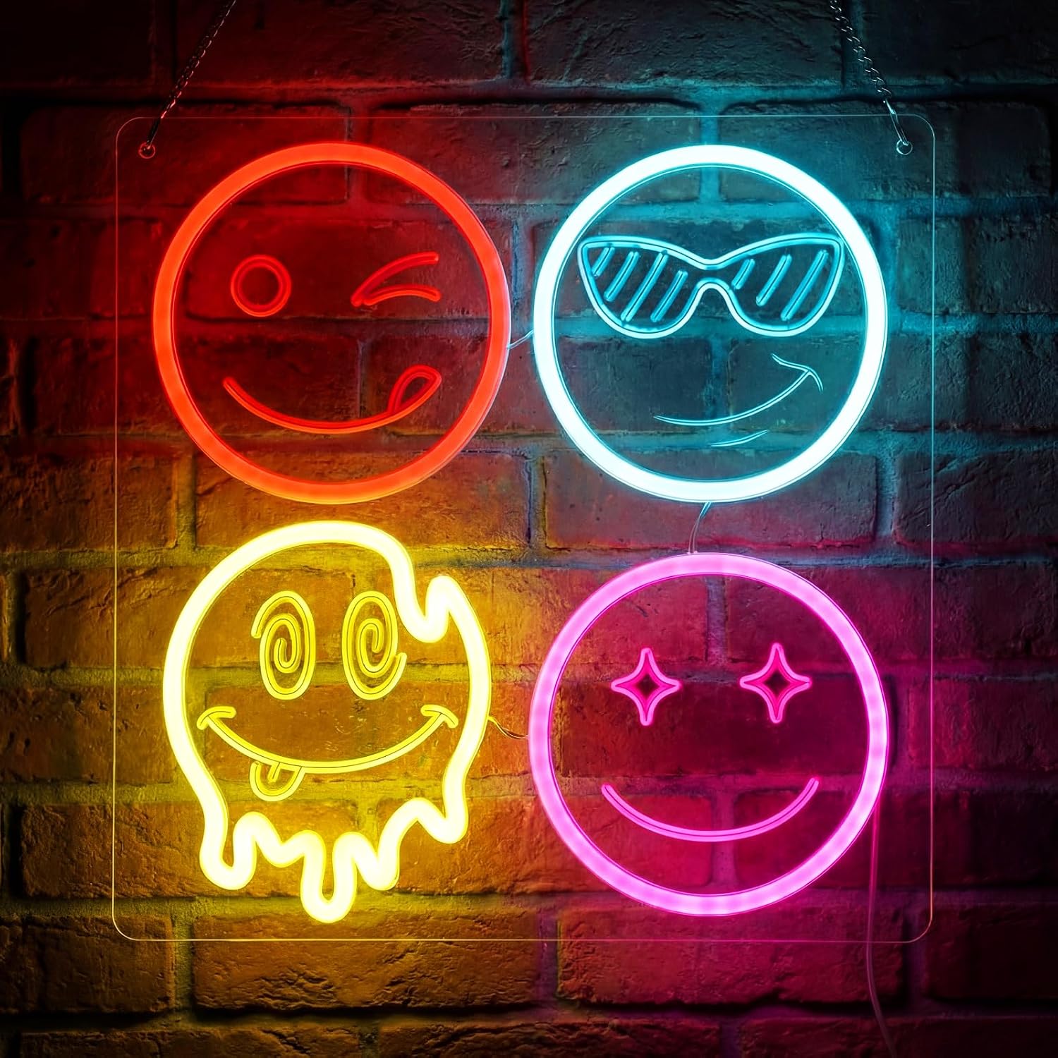 Home Decor Emoji - Cute Smiley Face LED Neon Sign
