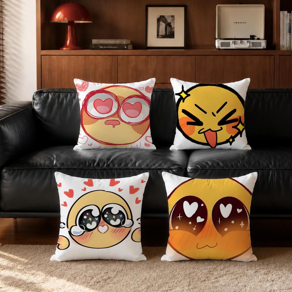 Home Decor Emoji - Cute AAdorable Yellow Emojied Cushion Cover