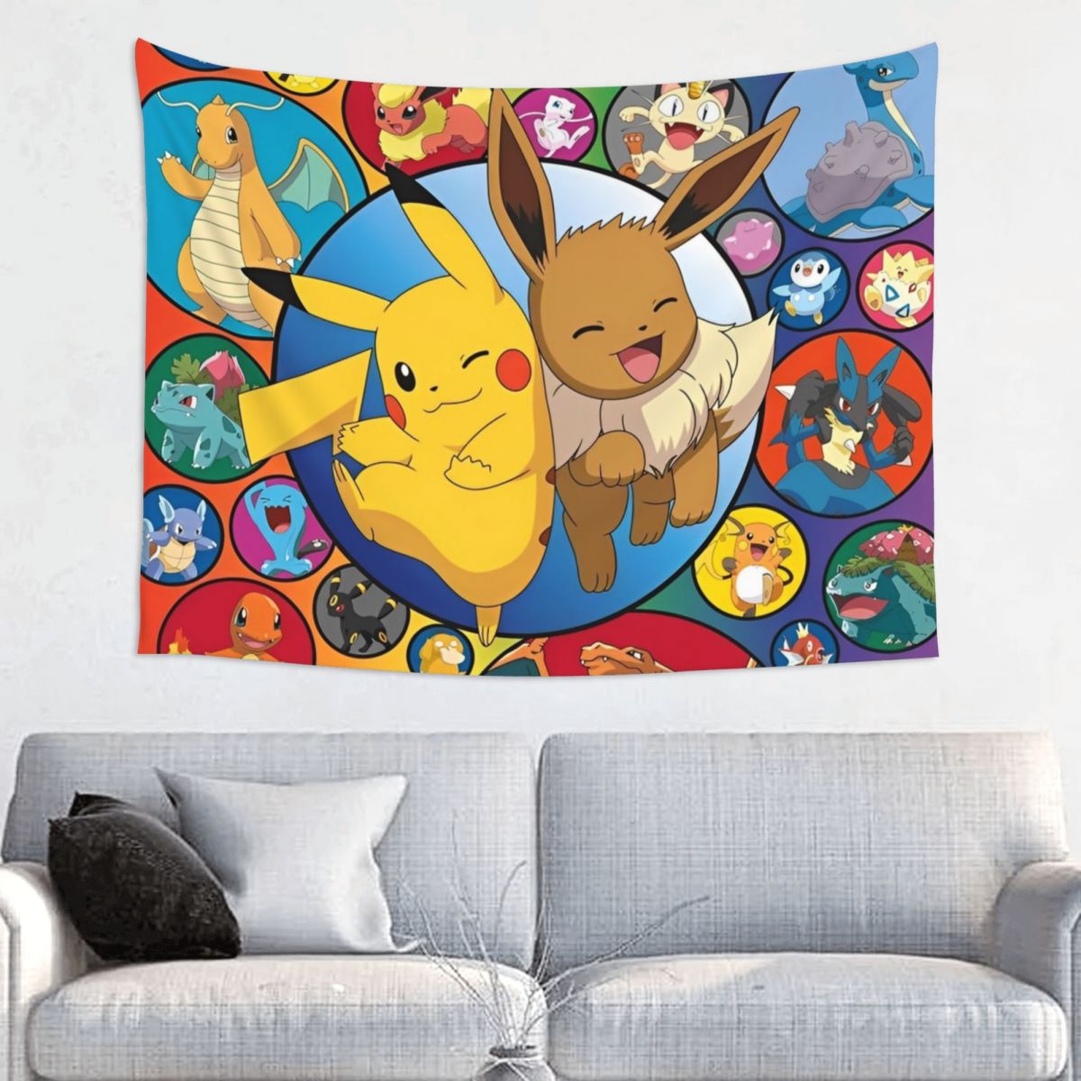 Home Decor Hippie - Cute Cartoon Manga Pokemoned Tapestry Hippie
