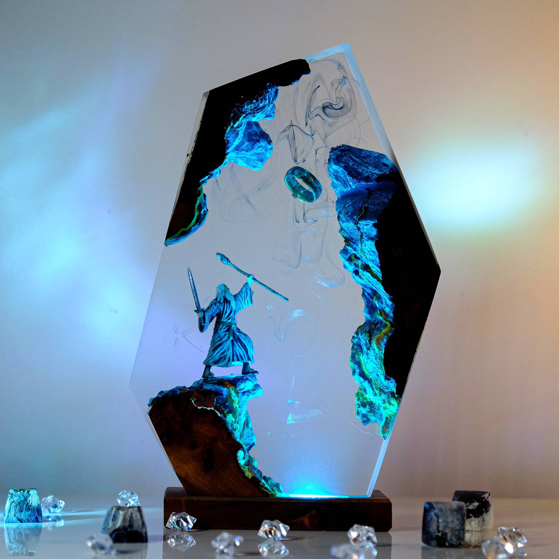Home Decor Ideas - Movie Scence Figure Table Resin Lamp