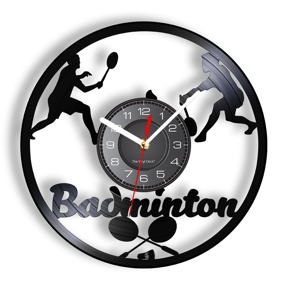 Home Decor Jobs - Badminton Job Vinyl Record Wall Clock