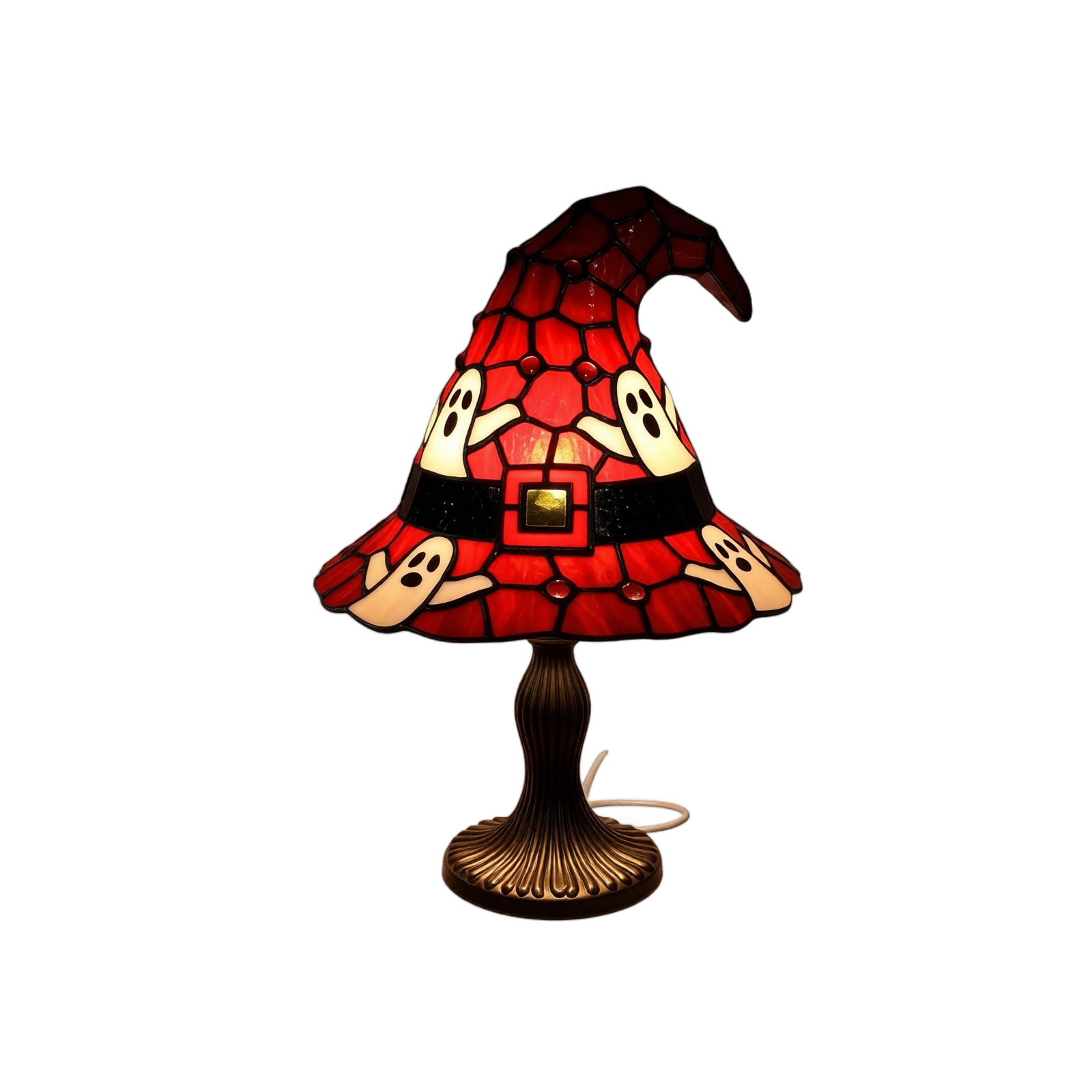 Home Decor Quirky - Stained Glass Witch Hat Lamp USB