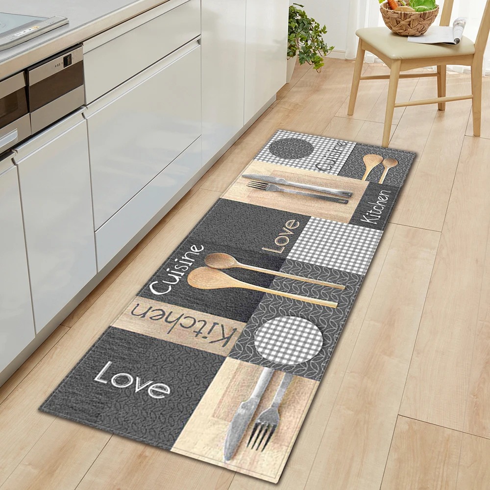 Home Decor Online Game - Kitchen Floor Mat Anti-slip Carpet Tableware