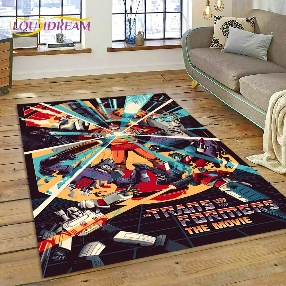 Home Decor Online Game - Cartoon T-Transformers Autobots 3D Carpet Rug