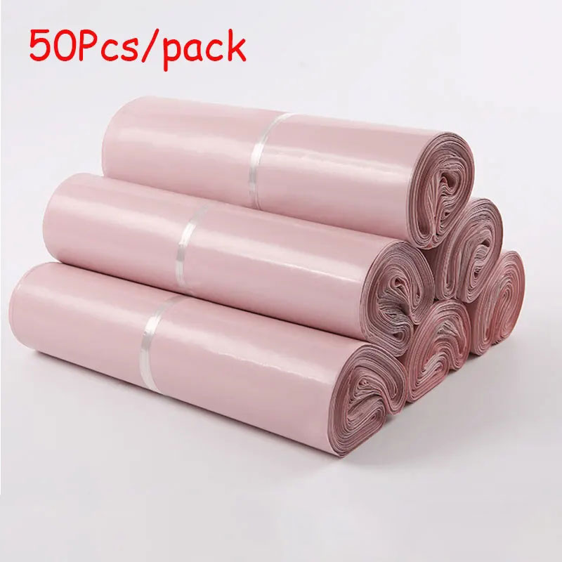 Home Decor Express - New Light Pink PE Plastic Self-seal