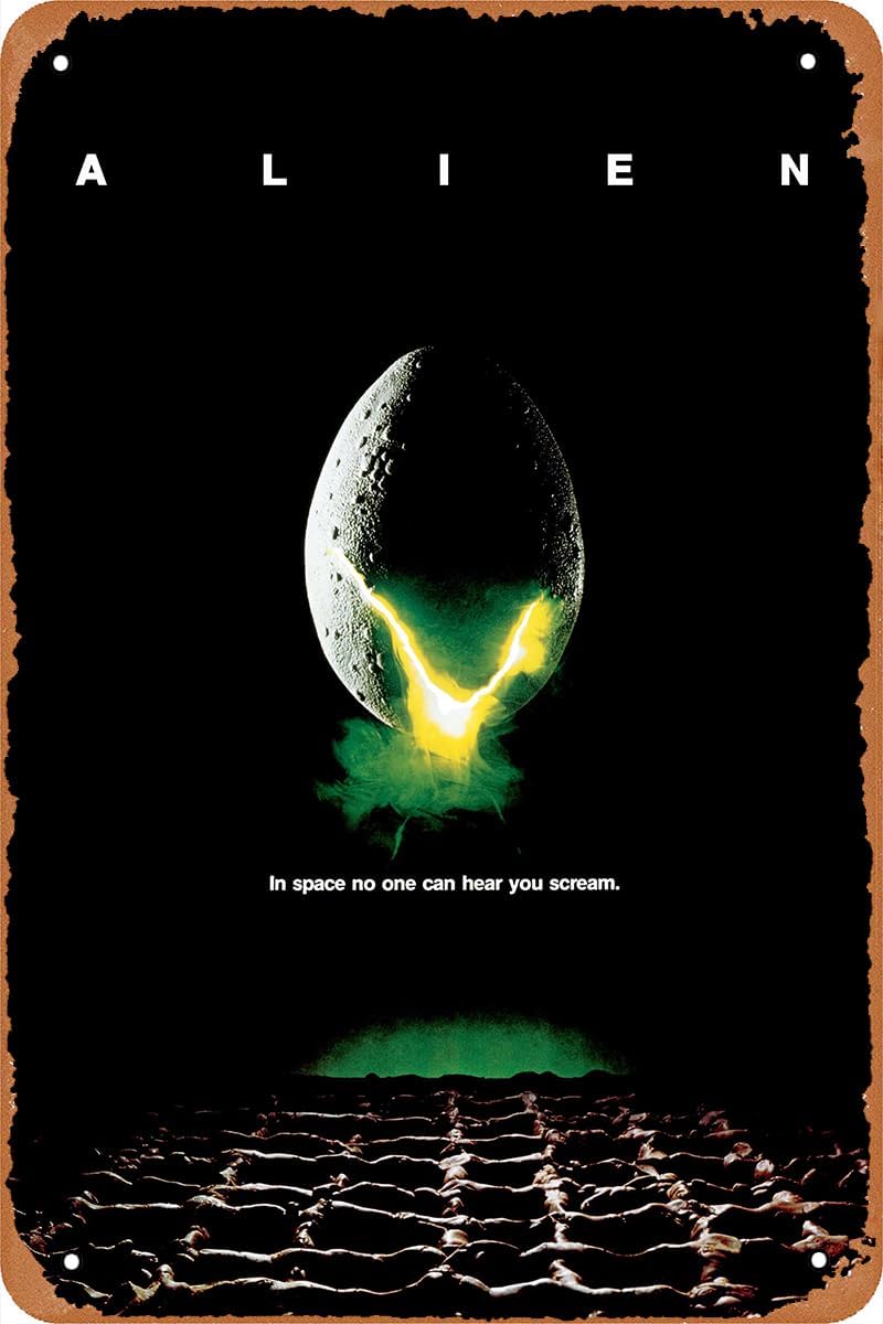 Home Decor Logo - 1p,Alien (1979) Movie poster Vintage tin