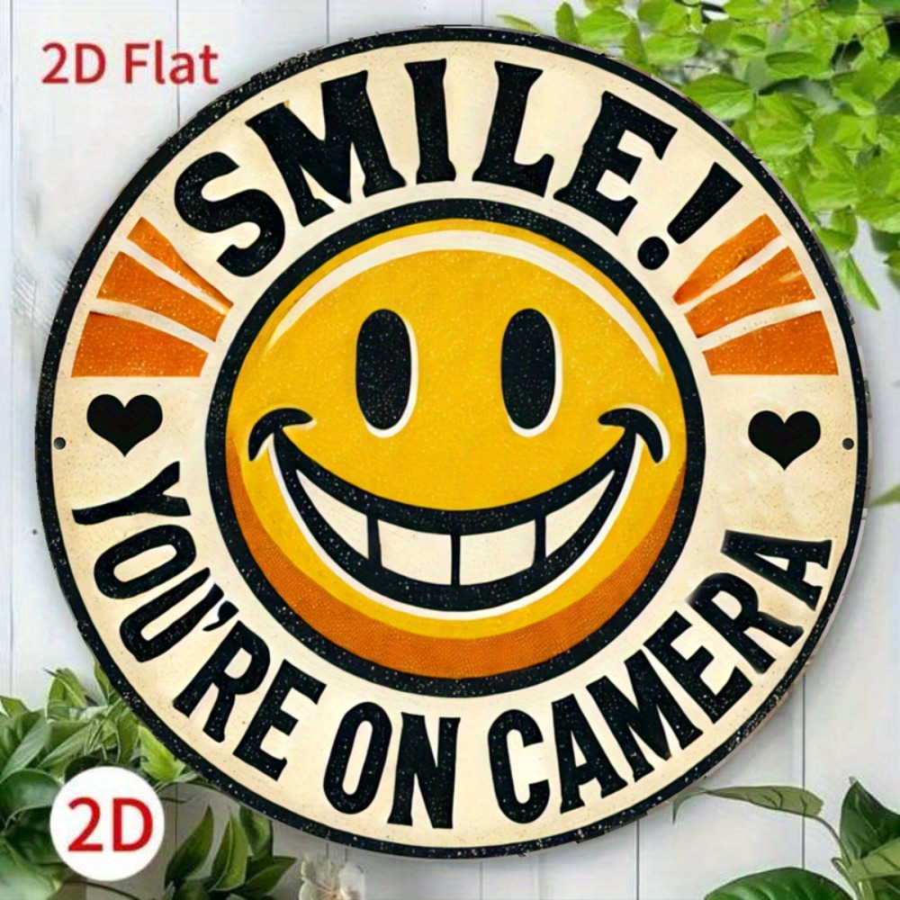 Home Decor Emoji - 2026 Wooden 2D Flat Smile You're