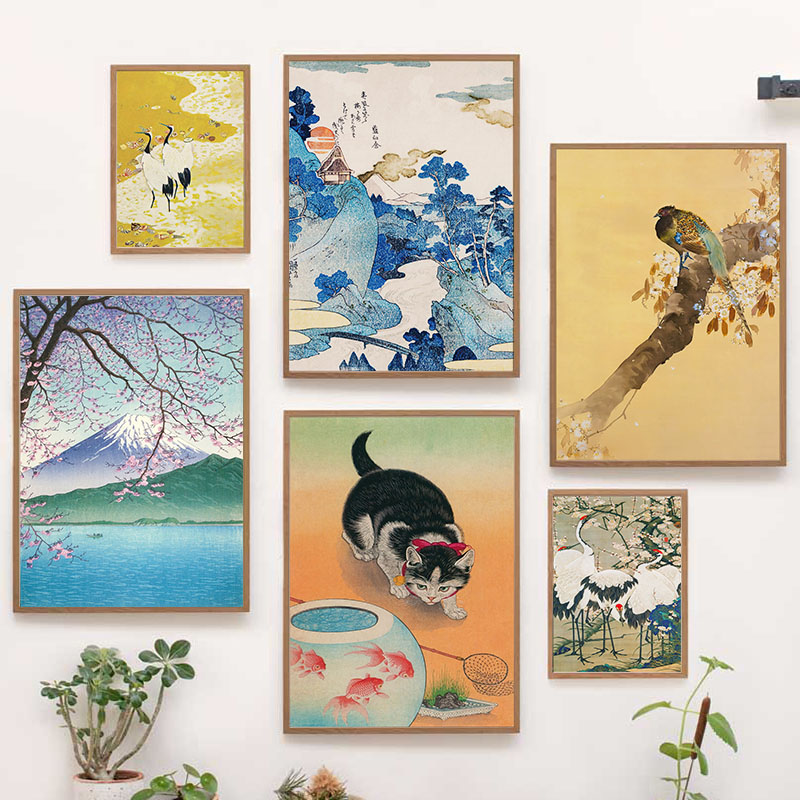 Home Decor Interior - Japanese Katsushika Hokusai Canvas Painting Wall