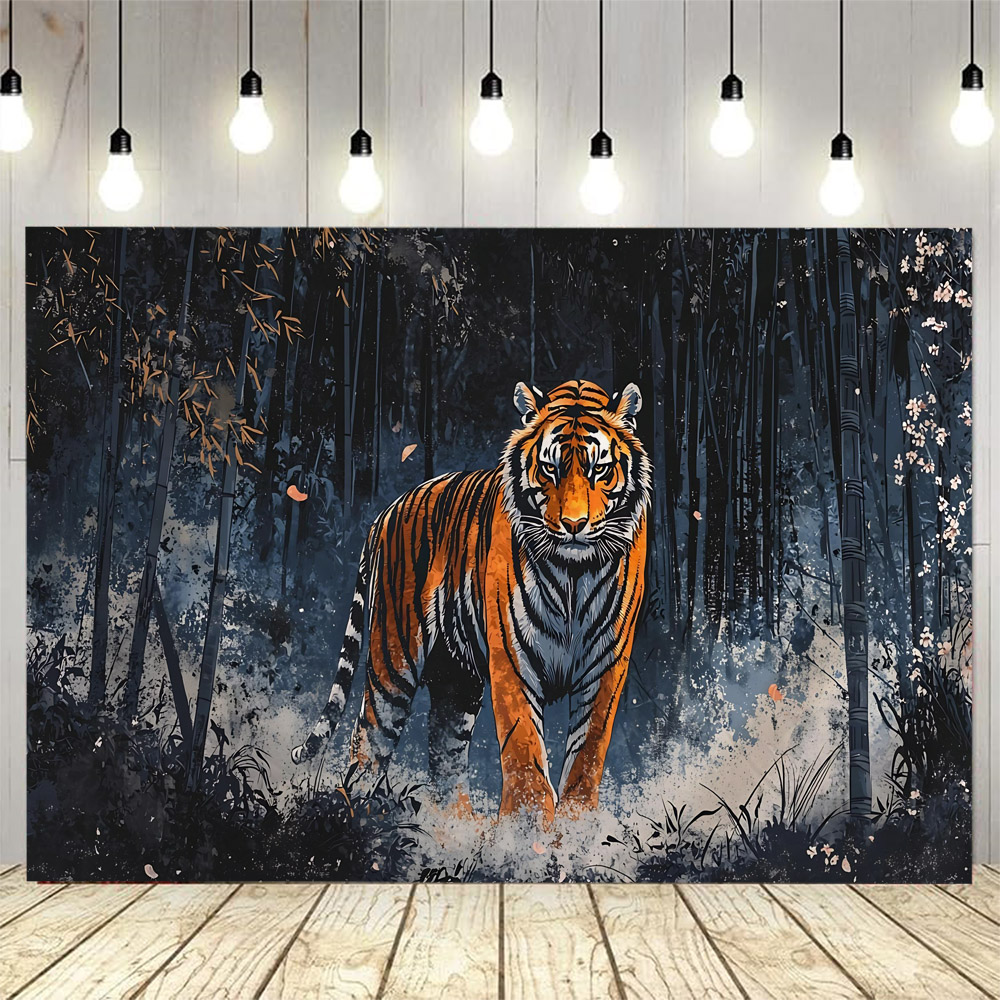 Home Decor Hippie - Forest tiger tapestry, animal lion, hippie