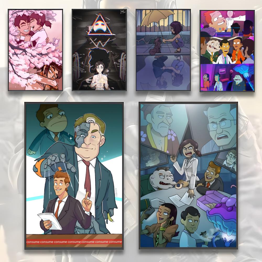 Home Decor Jobs - Adult animation Cartoon I-Inside Job Poster