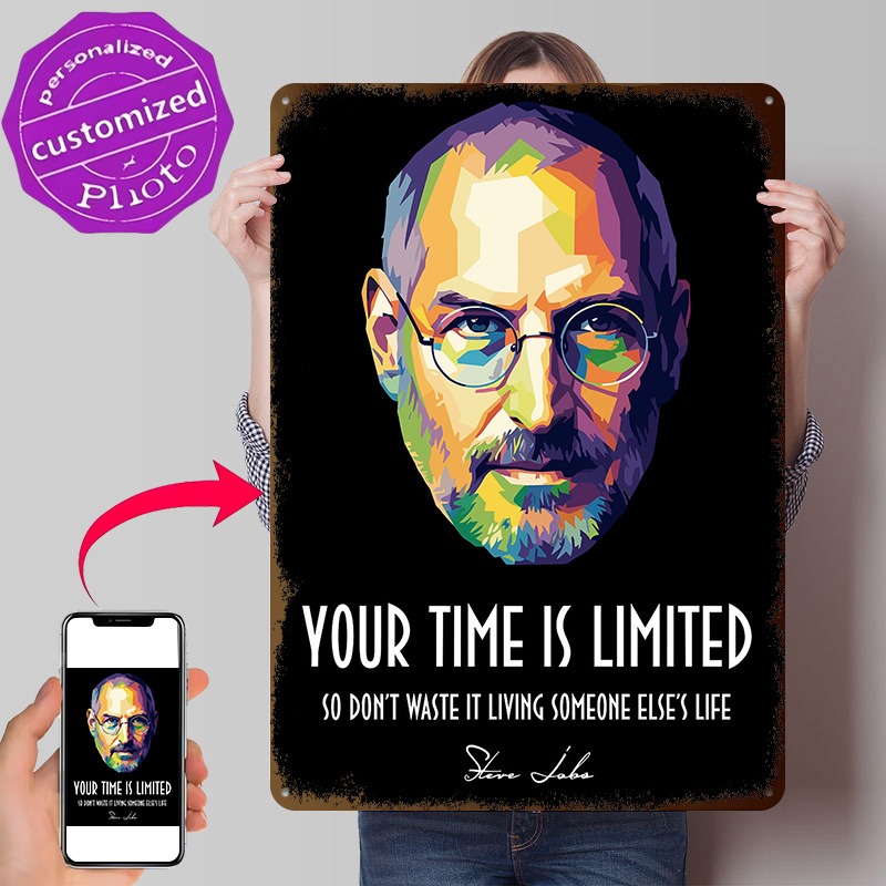 Home Decor Jobs - Steve Jobs Pop Art Portrait Personalized