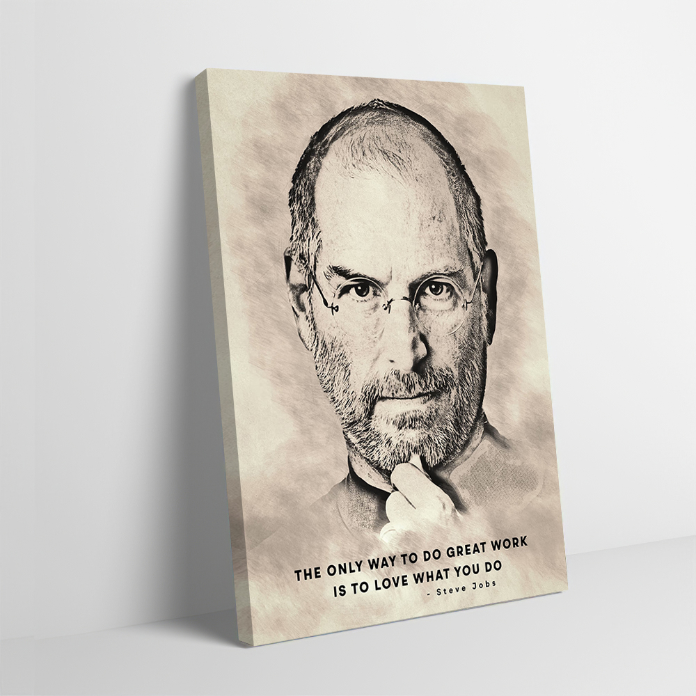 Home Decor Jobs - Steve Jobs Famous Quotes Printed Poster