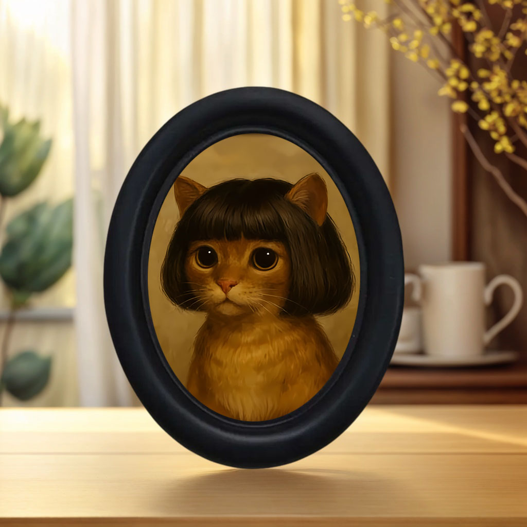 Home Decor Quirky - 1 Piece of Fun Long-Haired Cat