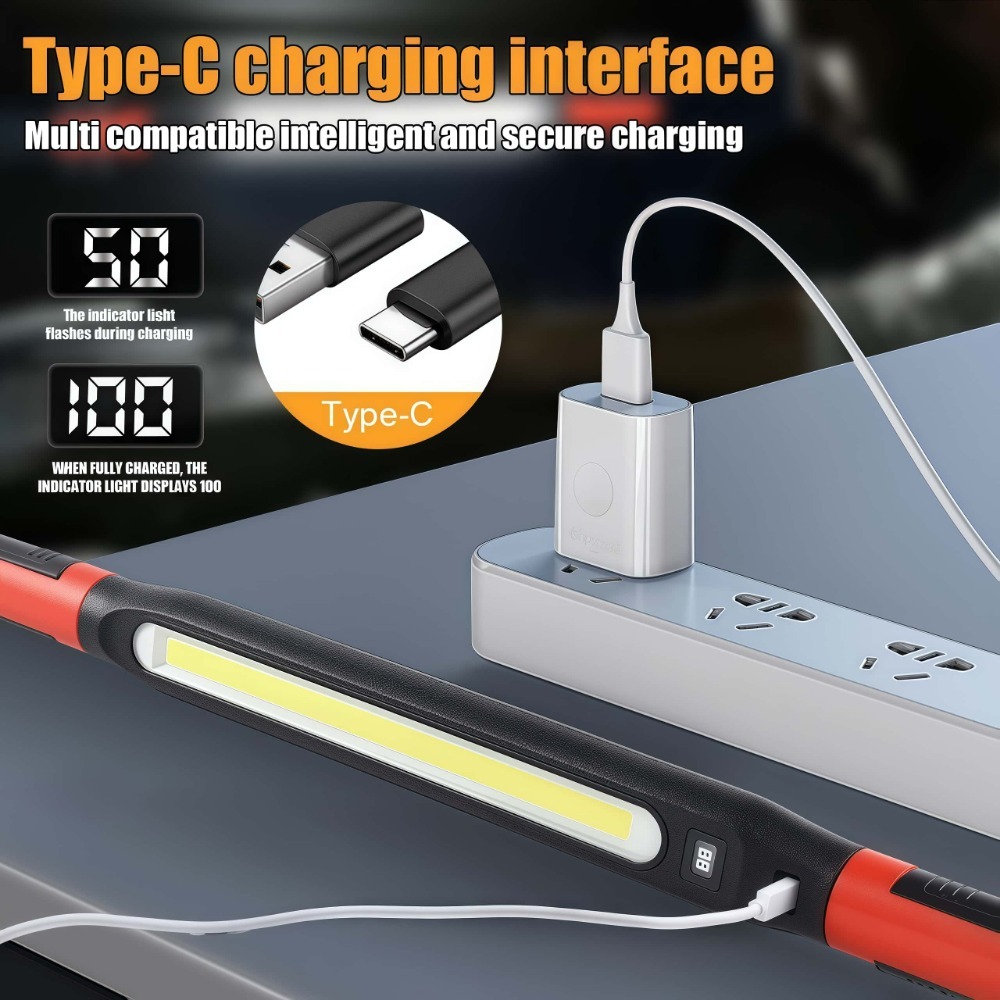 COB LED Work Light USB Recharg - Led Strip Lights ulasan dan harga