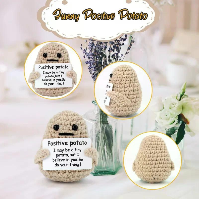 1pcs Hand Knit Doll Positive E - Home Decor Emoji ulasan dan harga