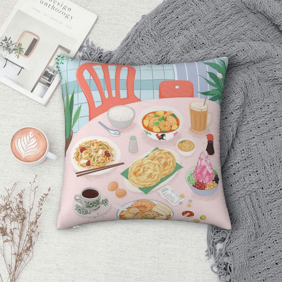 Kopitiam Food Malaysia Pillowc - Home Decor Malaysia ulasan dan harga