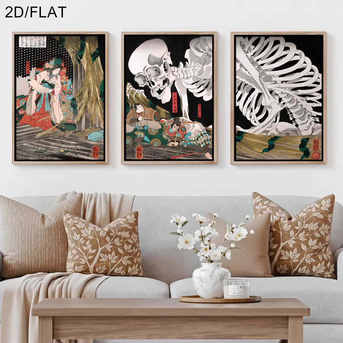 3pcs Retro Japanese Takiyasha  - Home Decor Quirky ulasan dan harga