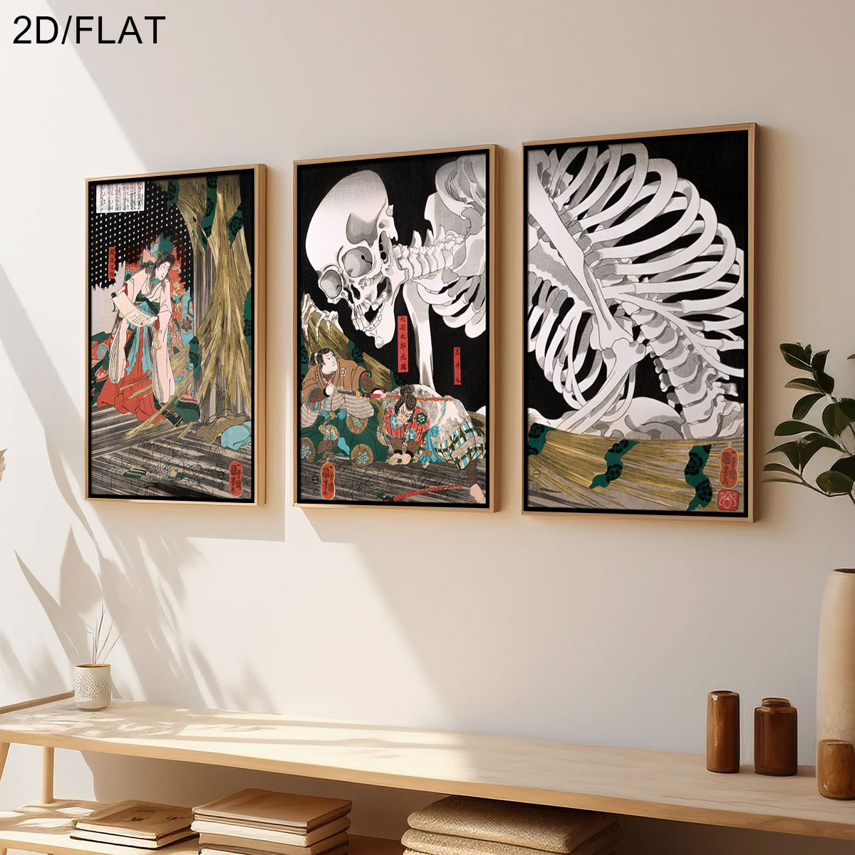 3pcs Retro Japanese Takiyasha  - Home Decor Quirky ulasan dan harga