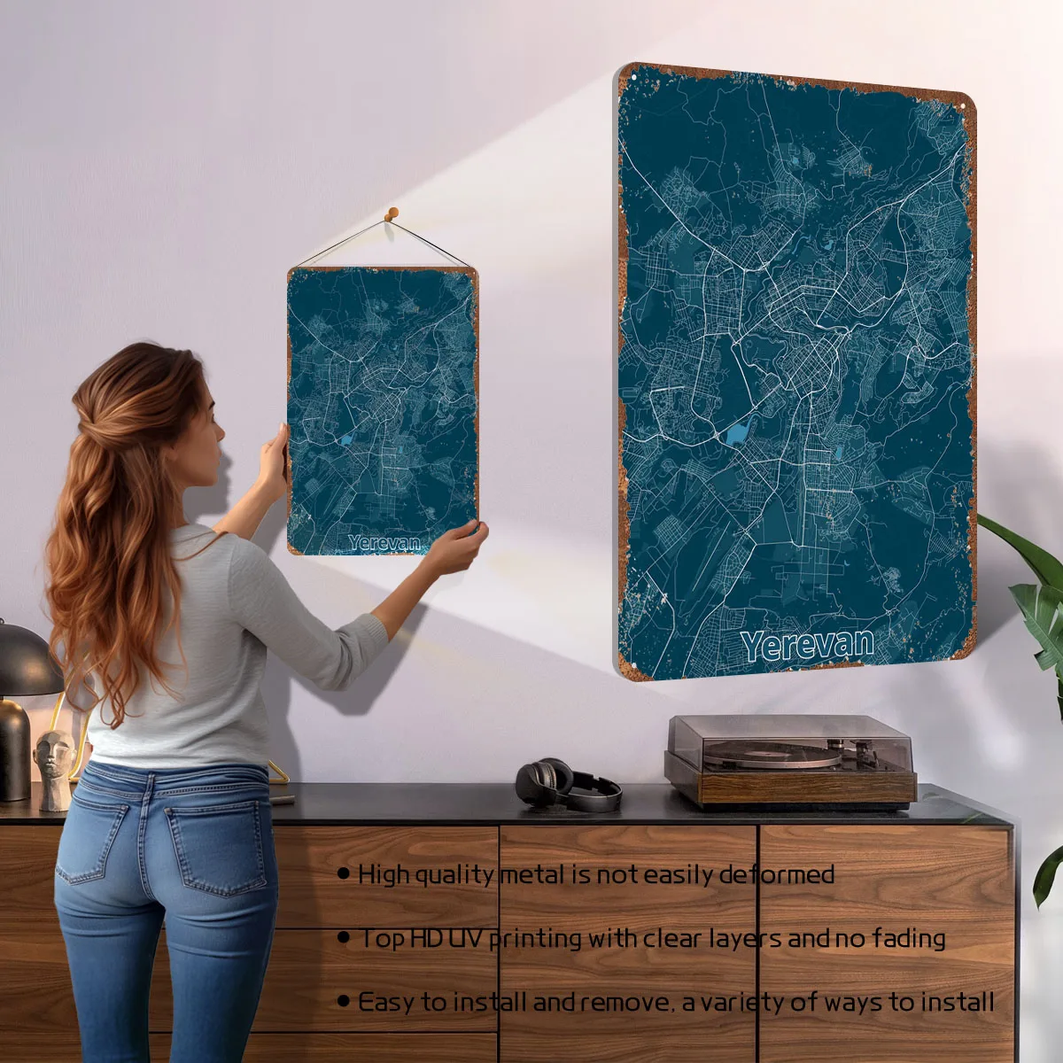 Yerevan City Map Poster Map Me - Home Decor Yerevan ulasan dan harga