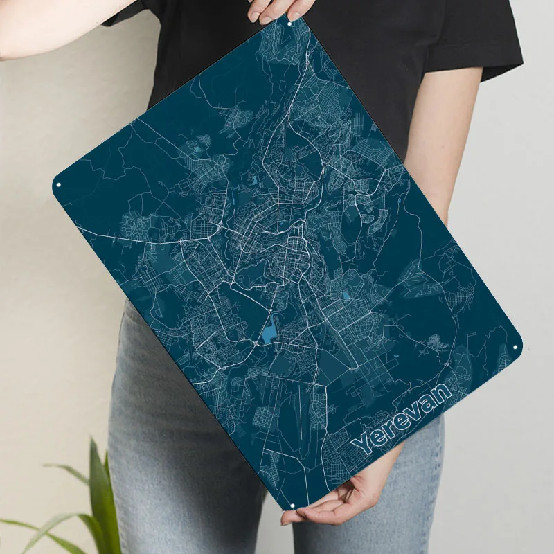 Yerevan City Map Poster Map Me - Home Decor Yerevan ulasan dan harga