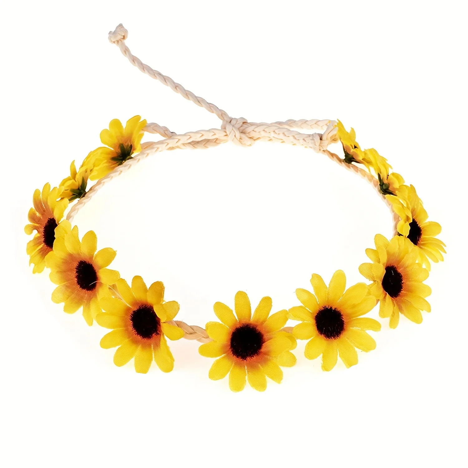 1pc Boho Chic Daisy Hair Wreat - Home Decor Hippie ulasan dan harga