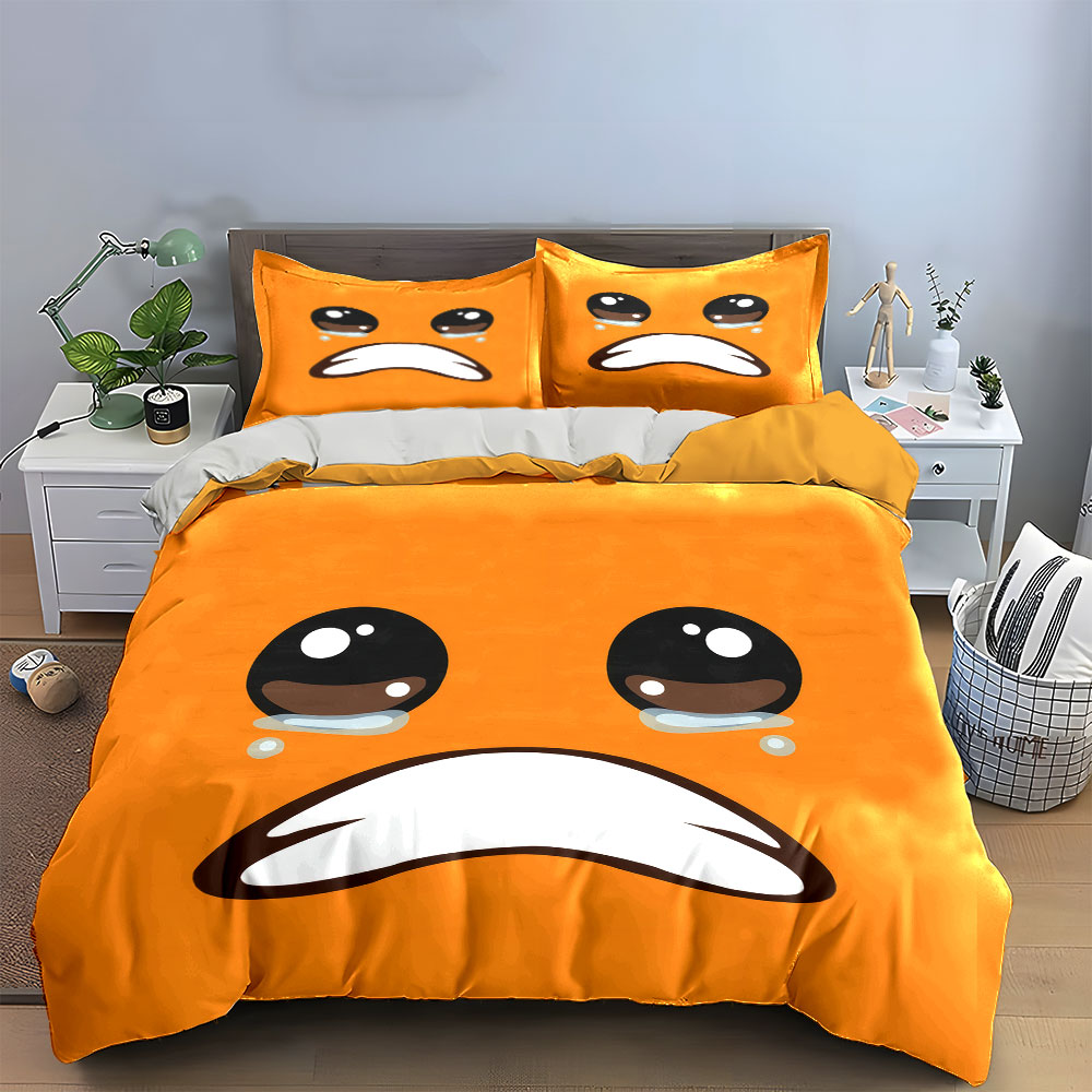 Cute Crying Orange Face Emoji  - Home Decor Emoji ulasan dan harga