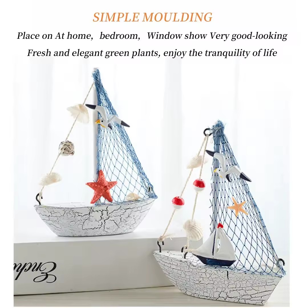 Mini Nautical Style Wooden Sai - Home Decor Nautical ulasan dan harga