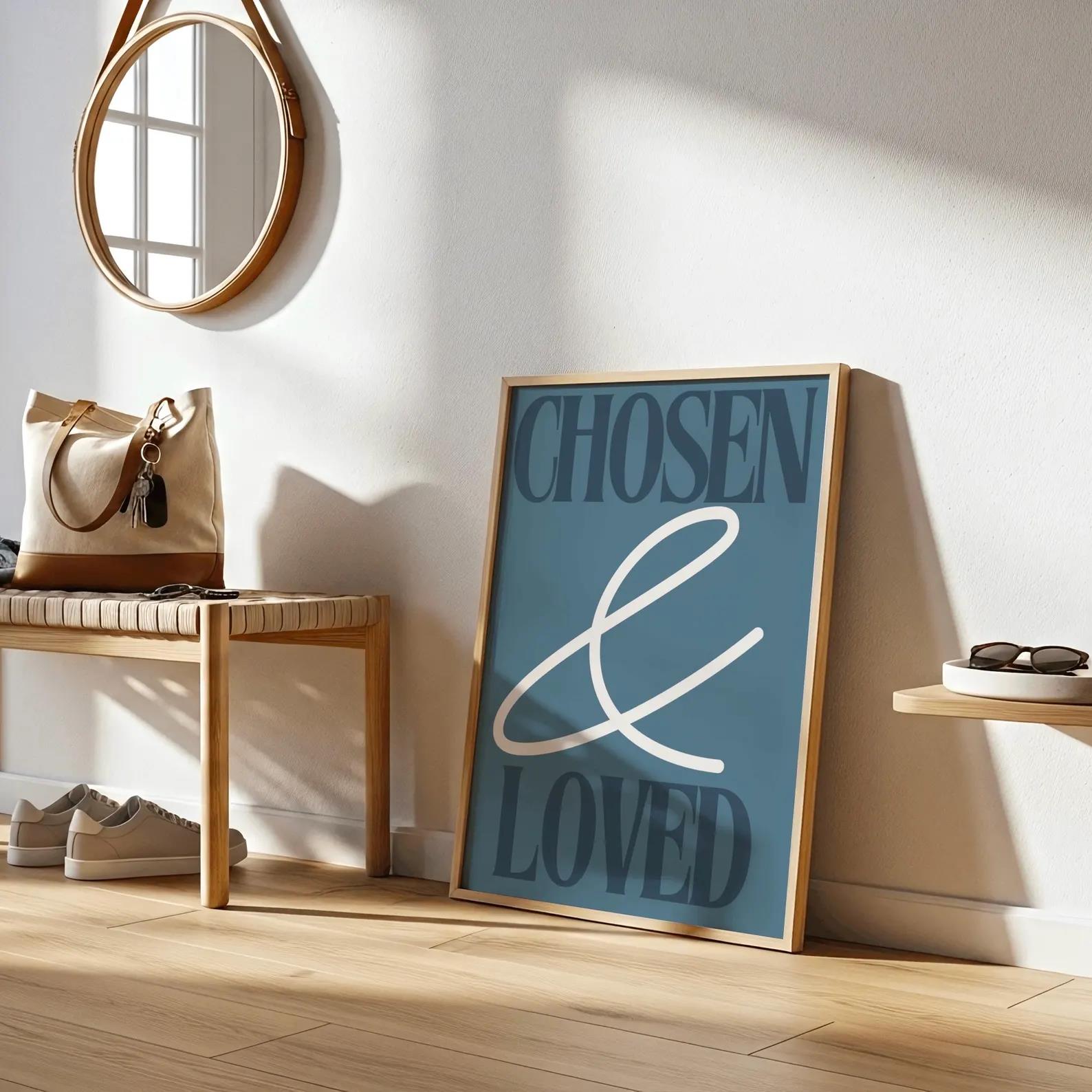 Christian Bible Verse Chosen & - Home Decor Lovely Home ulasan dan harga