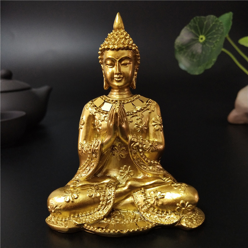 Golden Thailand Buddha Statue  - Home Decor On Sale ulasan dan harga