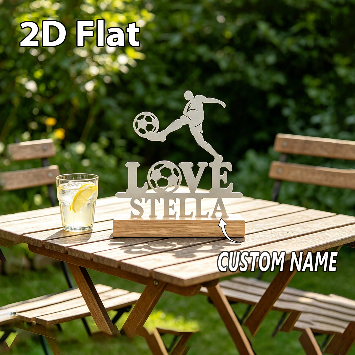 1Pc Custom Name love football  - Home Decor Lovely Home ulasan dan harga