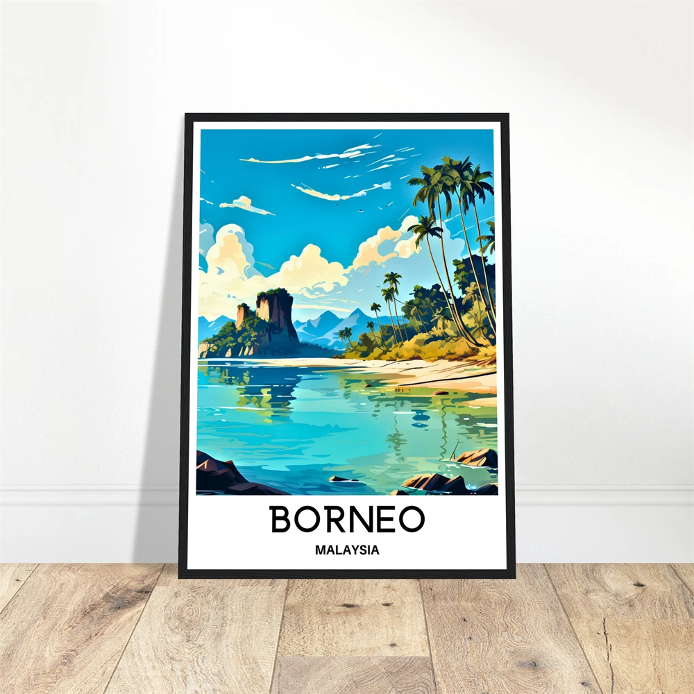 Penang Malaysia Travel Poster  - Home Decor Malaysia ulasan dan harga
