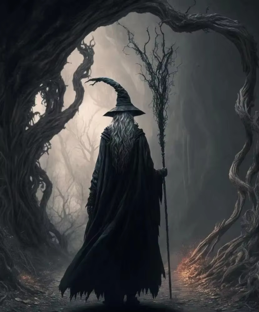 Dark Academia Art The Witch De - Home Decor Quirky ulasan dan harga