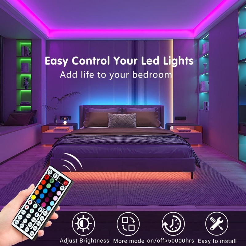 DC 5V USB LED Strip Lights APP - Led Strip Lights ulasan dan harga