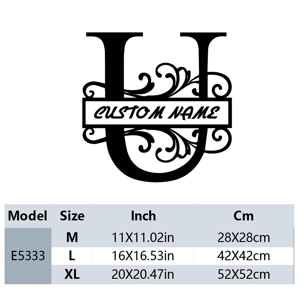 1PC Cool Letter U Customizable - Home Decor Wallpaper ulasan dan harga
