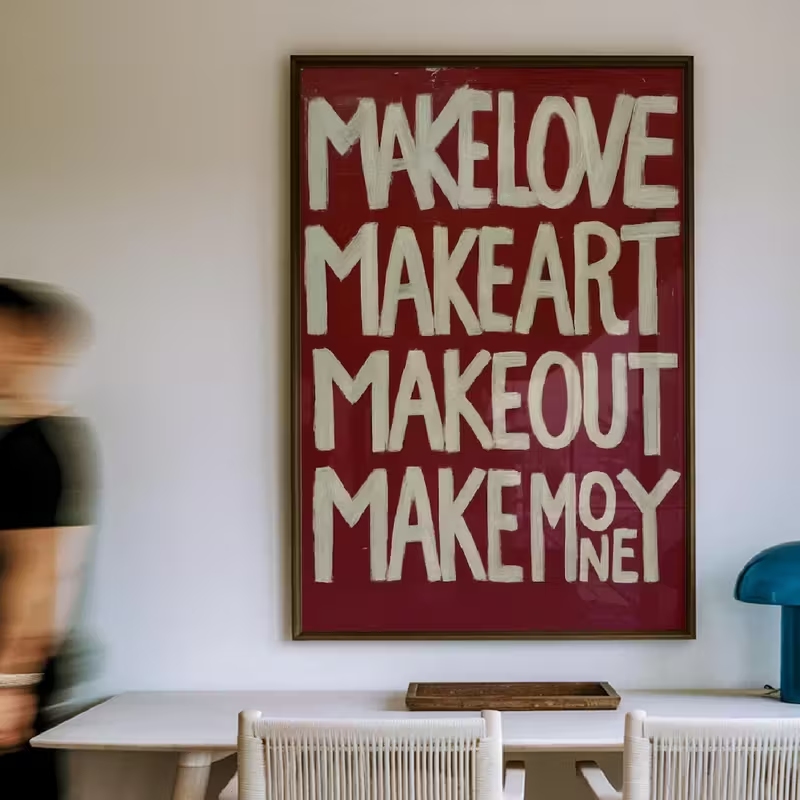 Modern,Retro Self Made Love Ki - Home Decor Lovely Home ulasan dan harga