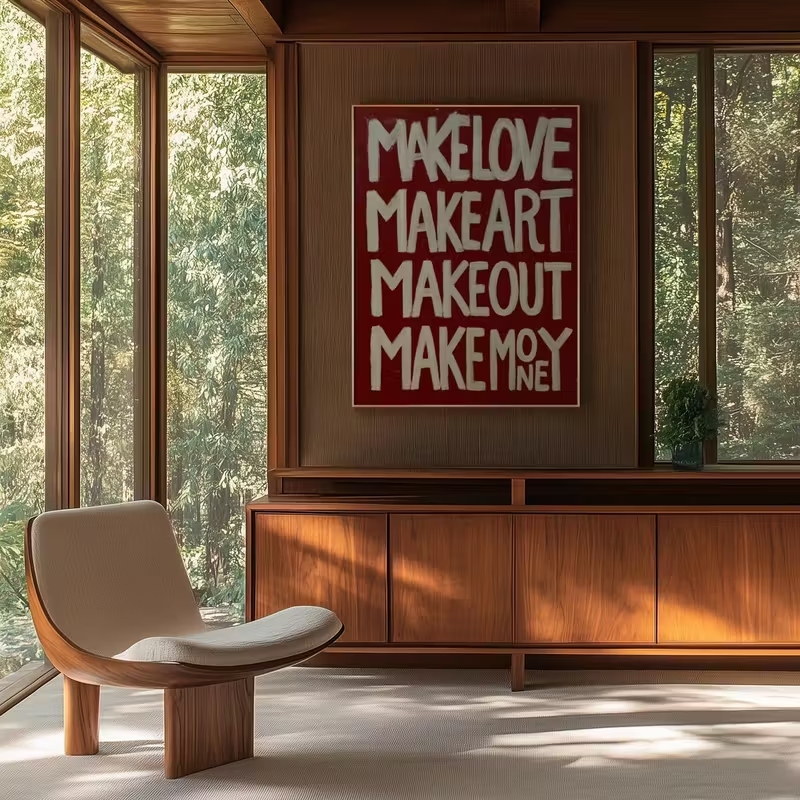 Modern,Retro Self Made Love Ki - Home Decor Lovely Home ulasan dan harga