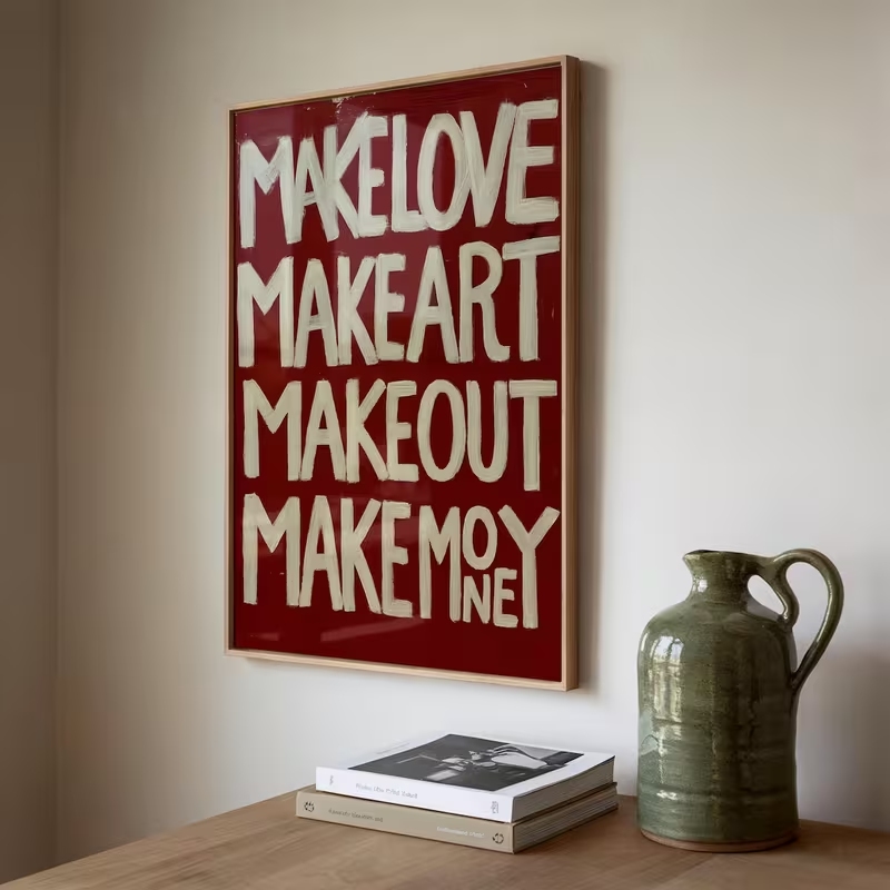 Modern,Retro Self Made Love Ki - Home Decor Lovely Home ulasan dan harga