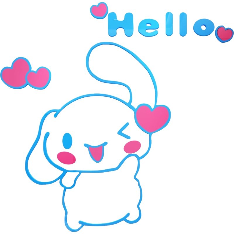 Sanrio Cinnamoroll 3D Acrylic  - Home Decor Wallpaper ulasan dan harga