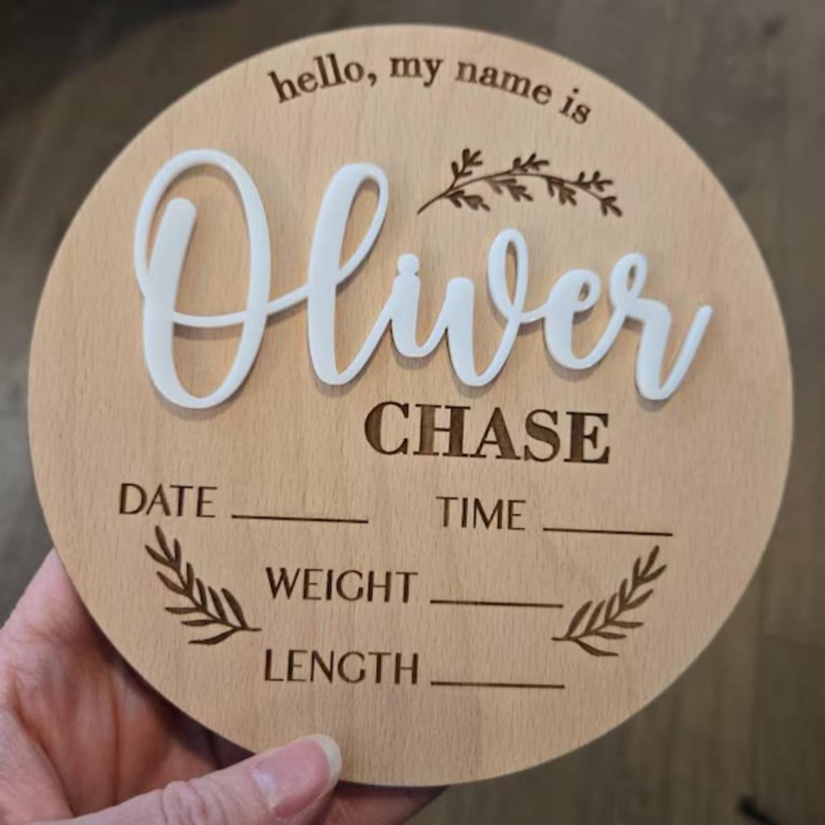 1Pc Custom Baby Announcement S - Home Decor Ideas ulasan dan harga