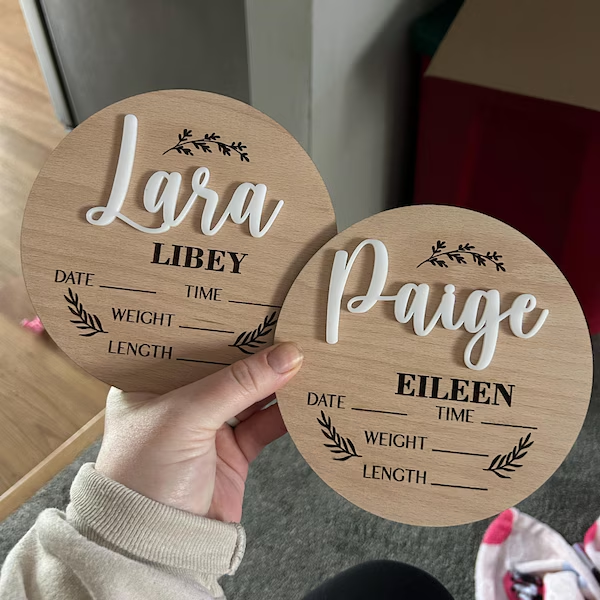 1Pc Custom Baby Announcement S - Home Decor Ideas ulasan dan harga