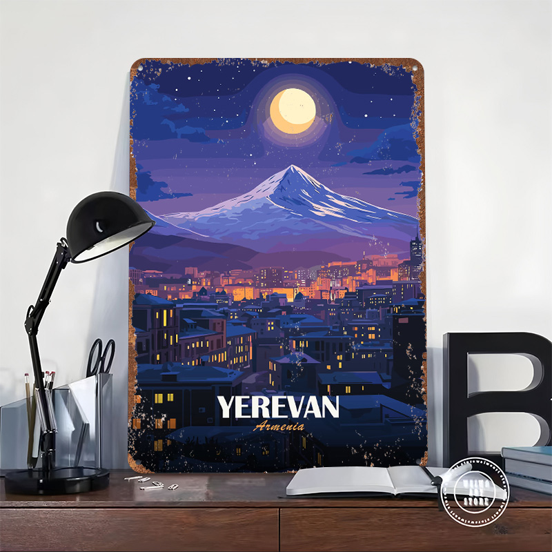 Yerevan Armenia Nightscape Met - Home Decor Yerevan ulasan dan harga