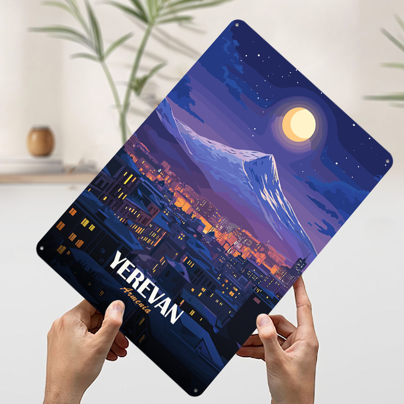 Yerevan Armenia Nightscape Met - Home Decor Yerevan ulasan dan harga
