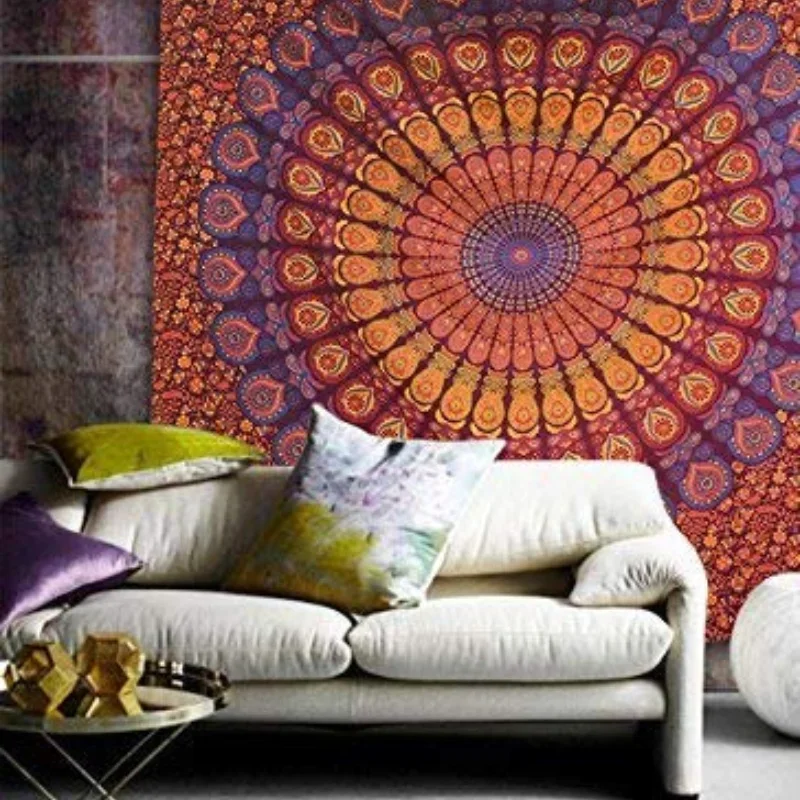 Hippie Mandala Tapestrys India - Home Decor Hippie ulasan dan harga